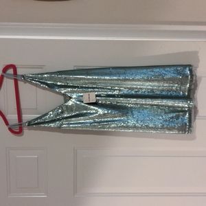 Free people blue sequin dress xs
